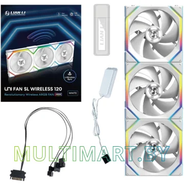 Набор вентиляторов Lian Li Uni Fan SL 120 Wireless (G99.12SL1W3W.R0) картинка 8